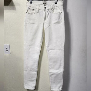Women's J.Crew Toothpick Off White Skinny Jeans Size 26 Casual Summer Vacation